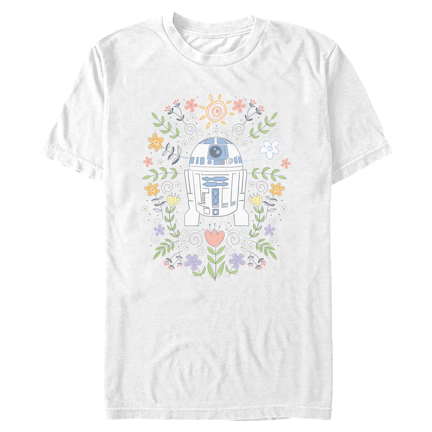 Men's Star Wars R2-D2 Flower Spring T-Shirt