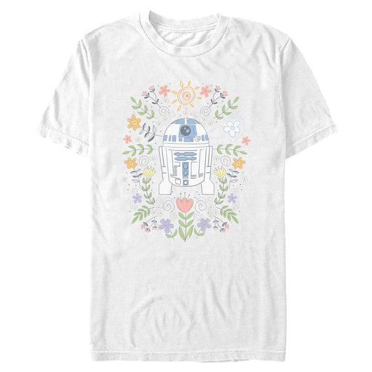 Men's Star Wars R2-D2 Flower Spring T-Shirt