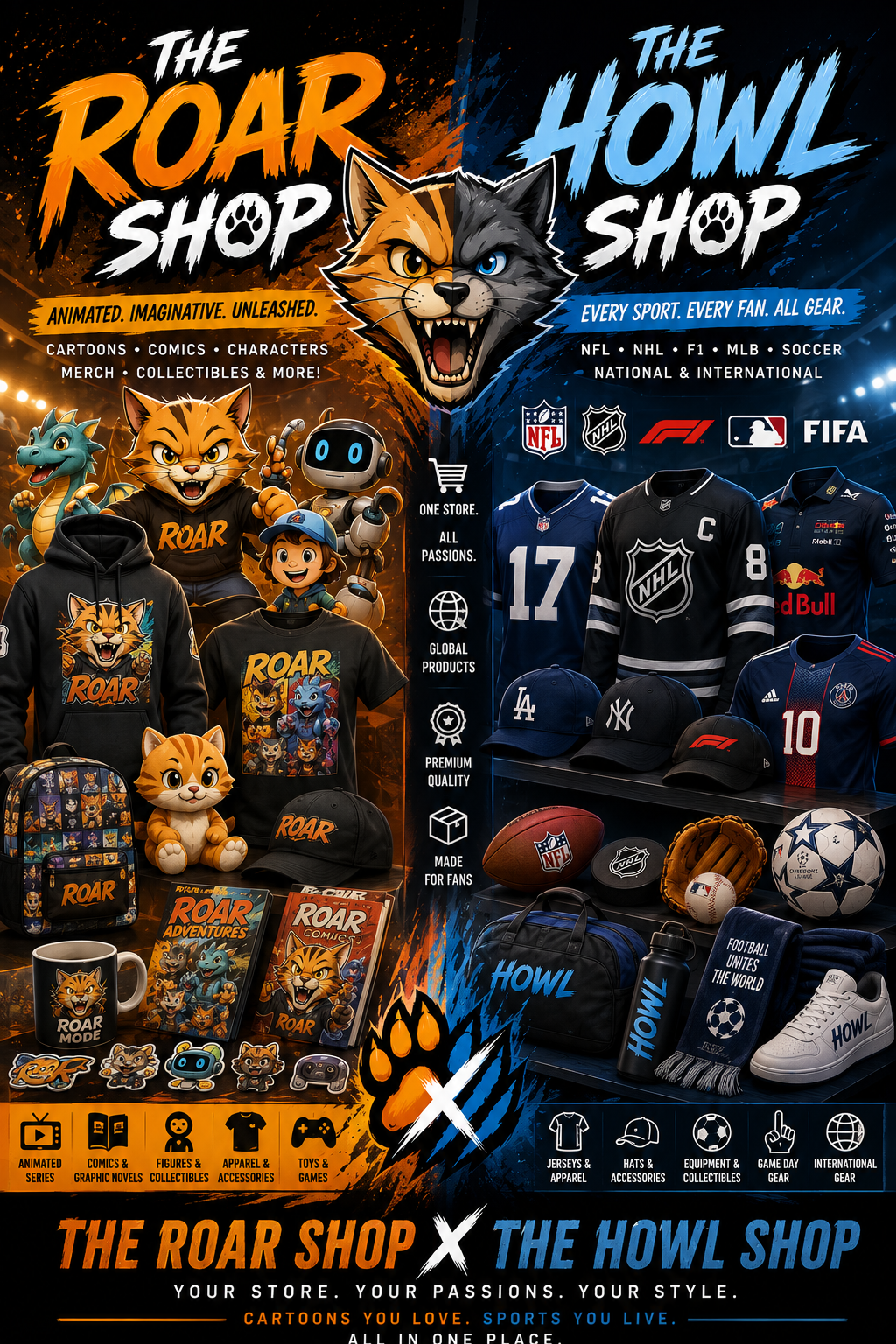 Visit The Roar & Howl Shop